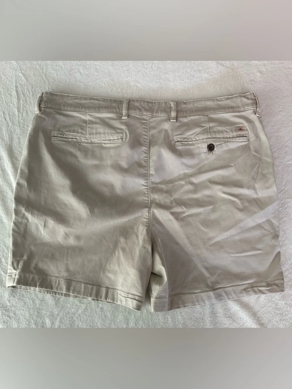 Faherty Coastline Chino Shorts Men’s 38 6” Inseam Khaki Tailored Fit Stretch EUC